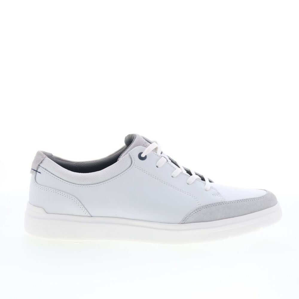 Rockport Mens Total Motion Court Blucher White Shoes (NWT)